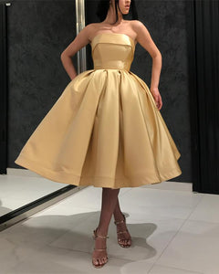 Short-Gold-Wedding-Dresses