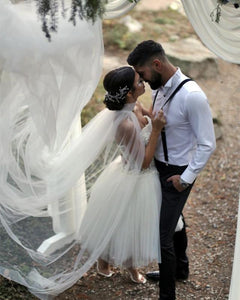 Romantic-Wedding-Short-Dresses-For-Bridal