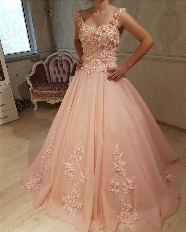 Peach-Quinceanera-Dress