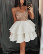 Load image into Gallery viewer, Homecoming-Dresses-Lace-Appliques
