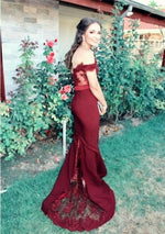 Afbeelding in Gallery-weergave laden, Evening-Dresses-Burgundy
