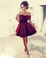 Load image into Gallery viewer, Burgundy-Homecoming-Dresses
