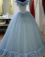 Load image into Gallery viewer, Light-Blue-Quinceanera-Dresses
