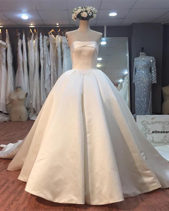 Wedding-Dresses-Satin-Ballgowns-Bride-Dress-2018