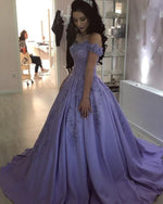 Cargar imagen en el visor de la galería, Lilac-Satin-Formal-Dress-For-Engagement-Dresses
