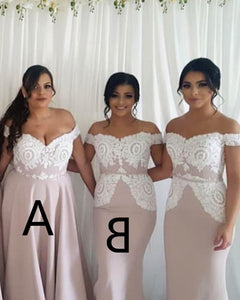 Bridesmaid-Dresses-Mixed-Style-Long-Maid-Of-The-Honor-Dresses