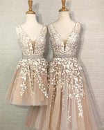 Load image into Gallery viewer, Short-Homecoming-Dresses-Lace-Embroidery Cocktail-Dress
