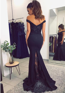 Off-Shoulder-Formal-Mermaid-Dresses-For-Maid-Of-Honor