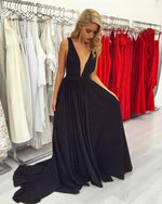 Load image into Gallery viewer, Black-Dresses-Long

