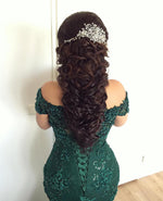 Load image into Gallery viewer, Stylish Lace Mermaid Evening Dresses Off-the-shoulder Prom Gowns 2018
