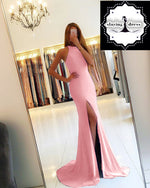 Load image into Gallery viewer, pink-mermaid-evening-dress
