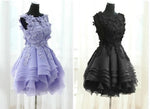 Load image into Gallery viewer, Elegant Floral Lace Ball Gowns Organza Layered Homecoming Dresses
