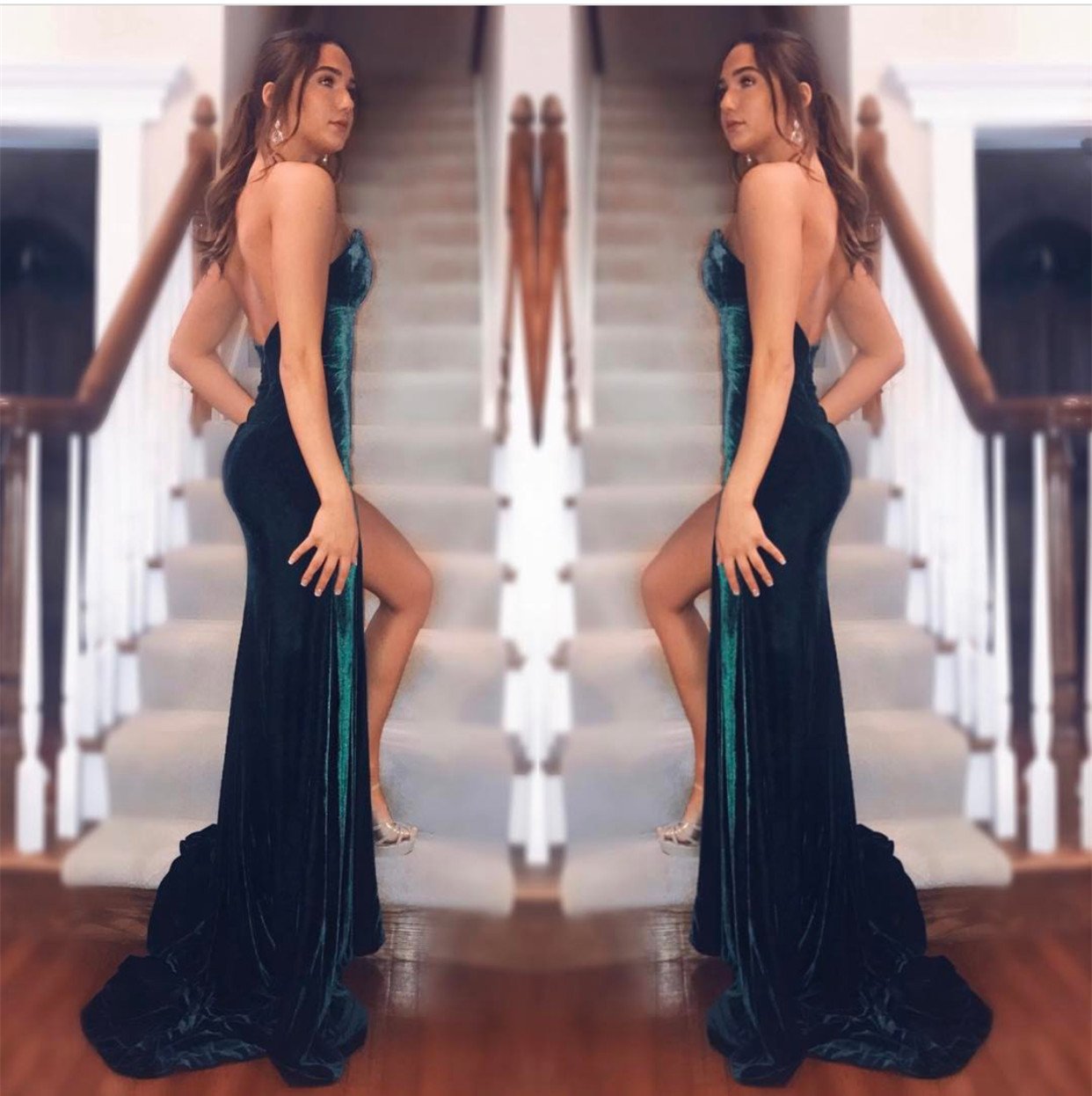 Velvet-Evening-Dress