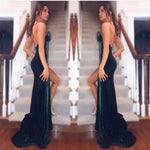 Load image into Gallery viewer, Velvet-Evening-Dress
