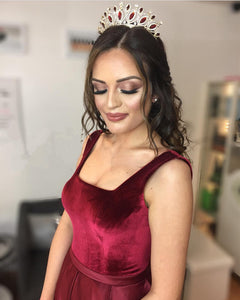 Burgundy-Velvet-Dresses