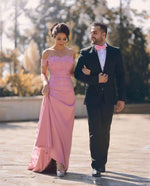 Load image into Gallery viewer, Off The Shoulder Mermaid Prom Dresses Lace Appliques
