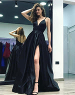 Load image into Gallery viewer, Black-Bridesmaid-Dress
