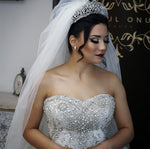 Load image into Gallery viewer, Crystal Beaded Sweetheart Tulle Wedding Dresses Ball Gowns

