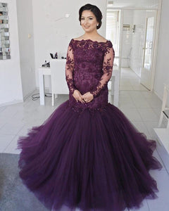 Plus-Size-Prom-Dresses-Long-Sleeves-Evening-Gowns