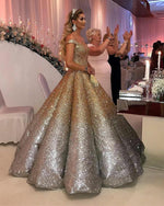 Cargar imagen en el visor de la galería, Ombre-Quinceanera-Dresses-Ball-Gowns-Prom-Dresses-Off-The-Shoulder
