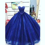 Afbeelding in Gallery-weergave laden, Pearl Beaded Sweetheart Bodice Corset Tulle Ball Gowns Wedding Dresses 2017
