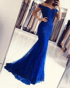 Royal-Blue-Evening-Dresses-Mermaid-Lace-Prom-Gowns-2019