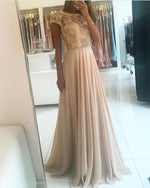 Load image into Gallery viewer, champagne-evening-dresses
