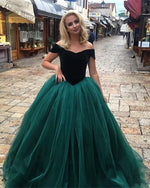 Load image into Gallery viewer, emerald-green-ballgowns
