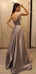 Load image into Gallery viewer, Long-Champagne-Dresses
