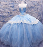 Cargar imagen en el visor de la galería, Light-Blue-Quinceanera-Dresses-For-Sweet-Sixteen
