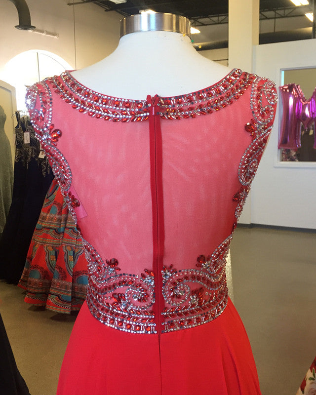 cap sleeves-evening-gowns