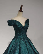 Cargar imagen en el visor de la galería, V-neck Off The Shoulder Sequins Ball Gowns Quinceanera Dresses

