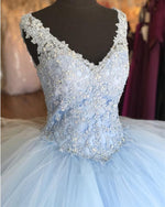 Load image into Gallery viewer, baby-blue-quinceanera-dress
