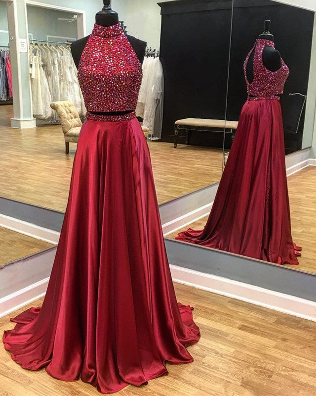 two piece prom dresses