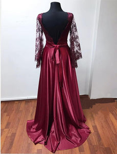 puffy sleeves evening gowns