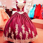 Cargar imagen en el visor de la galería, Vintage Gothic Style Ball Gowns Quinceanera Dresses With Lace Appliques
