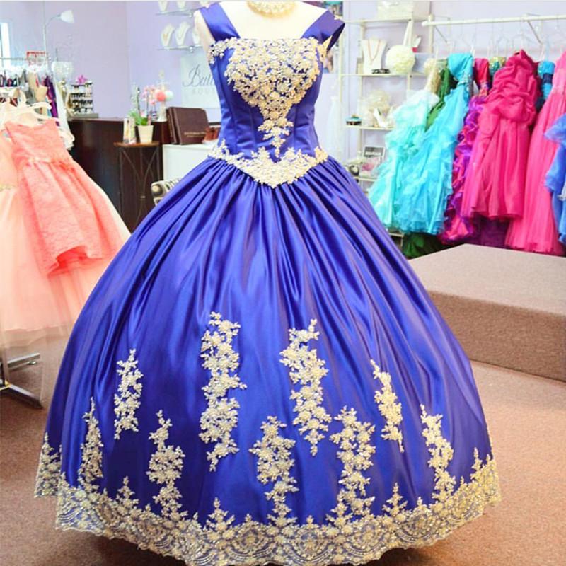 Vintage Gothic Style Ball Gowns Quinceanera Dresses With Lace Appliques