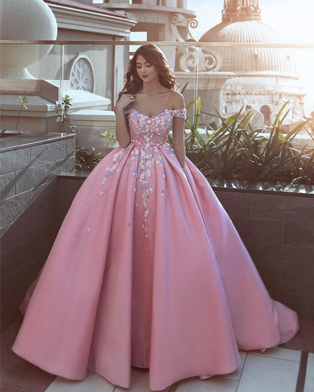 pink prom dresses