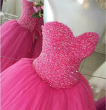 Cargar imagen en el visor de la galería, Fully Beading Sweetheart Bodice Corset Tulle Quinceanera Dresses Ball Gowns
