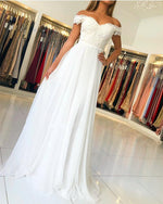 Cargar imagen en el visor de la galería, Ivory-Bridesmaid-Dresses-Lace-Appliques-Formal-Gowns-For-Wedding-Party
