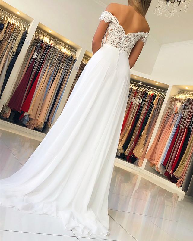 Lace-Off-The-Shoulder-Prom-Dresses-Ivory-Evening-Gowns