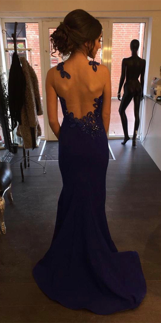 open back mermaid dress