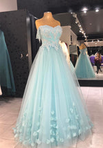 Load image into Gallery viewer, light blue evening gowns
