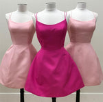 Load image into Gallery viewer, Short-Pink-Homecoming-Dresses-Blush-Cocktail-Dress
