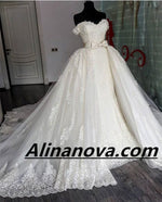 Load image into Gallery viewer, Sexy Sweetheart Lace Mermaid Wedding Dresses Removable Train
