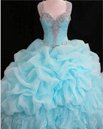 Load image into Gallery viewer, sky blue quinceanera dresses
