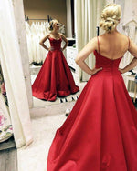 Load image into Gallery viewer, red prom gowns
