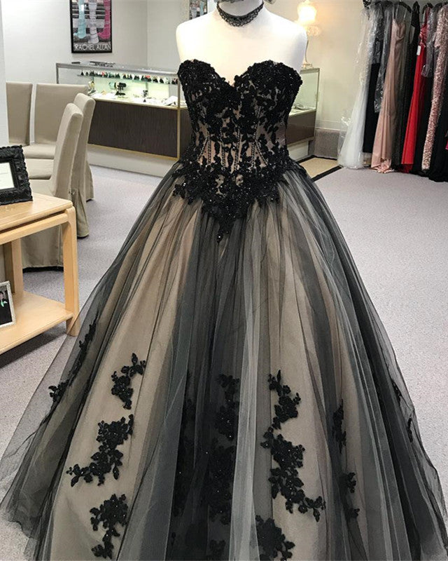 Black-Prom-Ballgowns