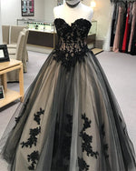 Load image into Gallery viewer, Black-Prom-Ballgowns
