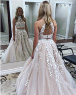 Load image into Gallery viewer, champagne-prom-dresses
